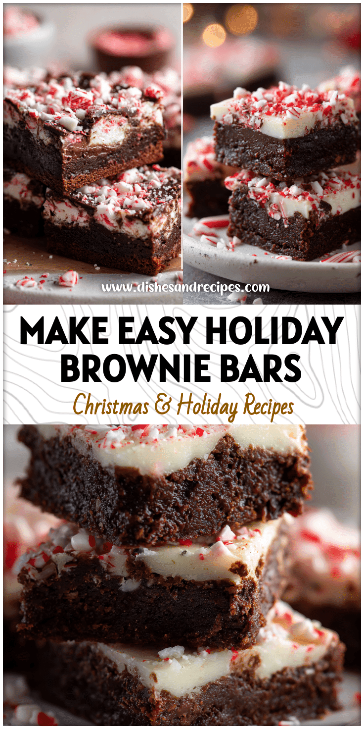 Easy Peppermint Bark Brownie Bars – A Christmas Dessert To Make With Kids